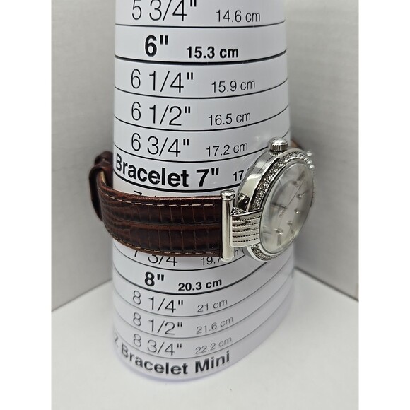 Ferre Milano 1L096 Swiss Made Womens Quartz Crystal Bezel Watch New Battery - Picture 7 of 14